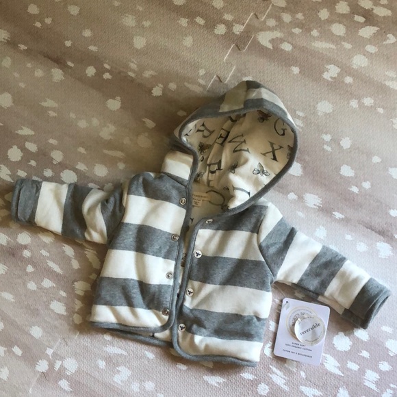Burt’s bees reversible baby hoodie. New - Picture 3 of 4
